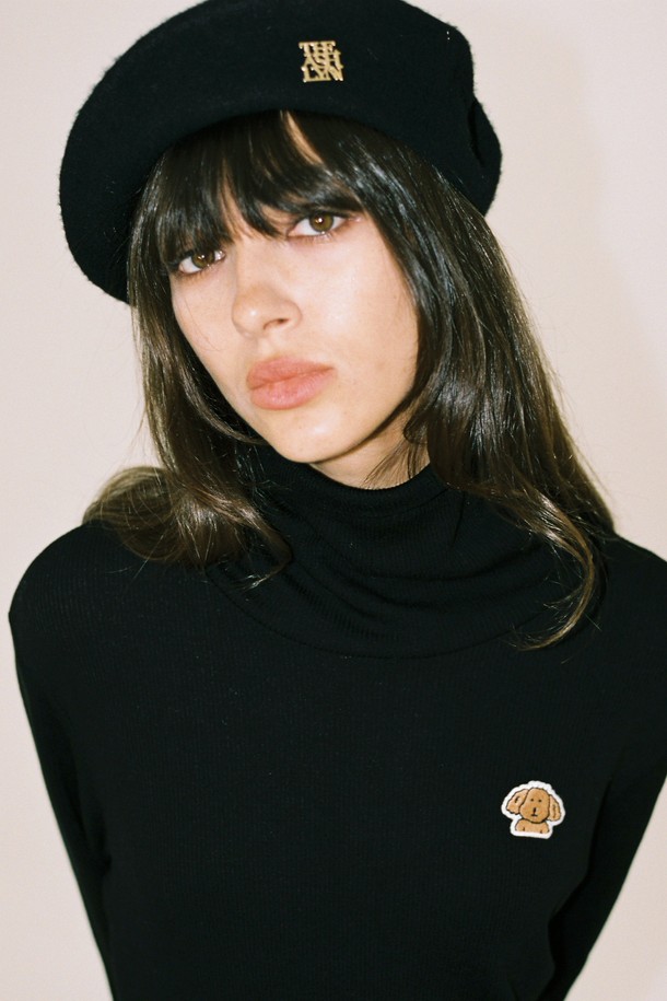 THE ASHLYNN - 모자 - GLORIA WOOL BERET BLACK