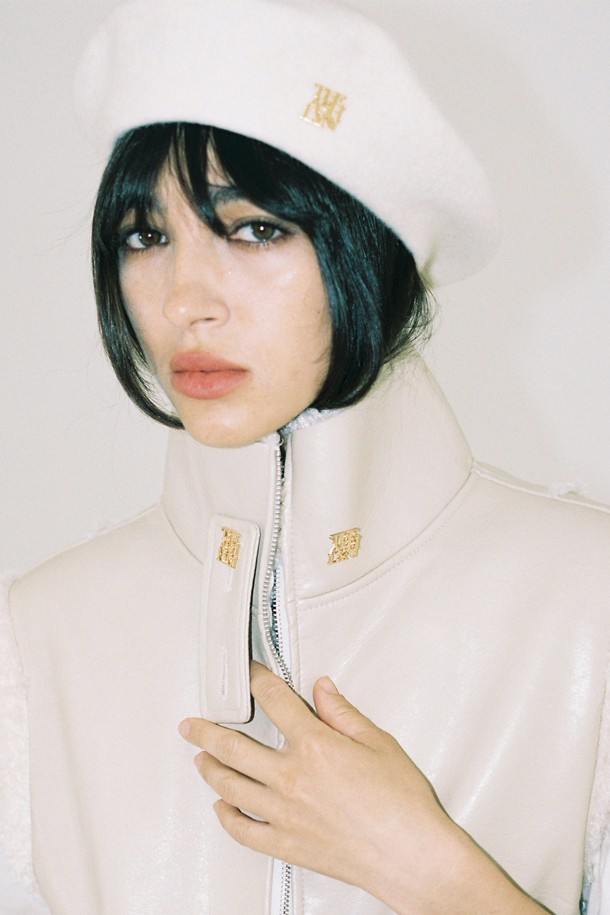 THE ASHLYNN - 모자 - GLORIA WOOL BERET IVORY