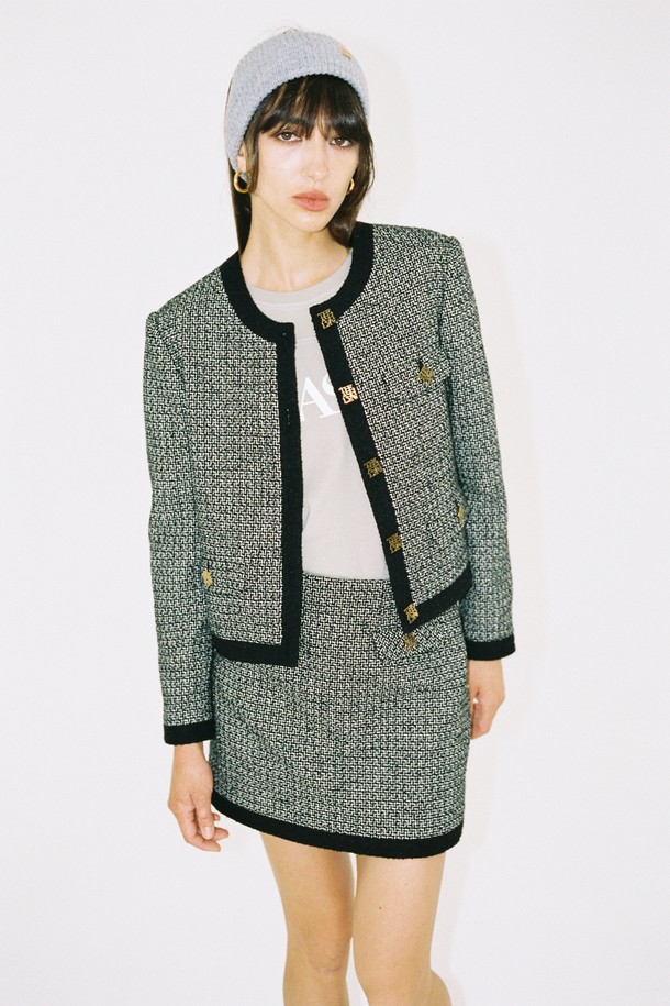 THE ASHLYNN - 자켓 - ODETTE CROP TWEED JACKET