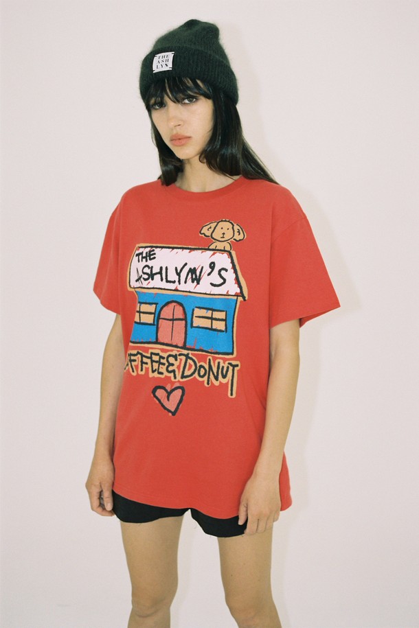 THE ASHLYNN - 반소매 티셔츠 - COFFEE & DONUT T SHIRT