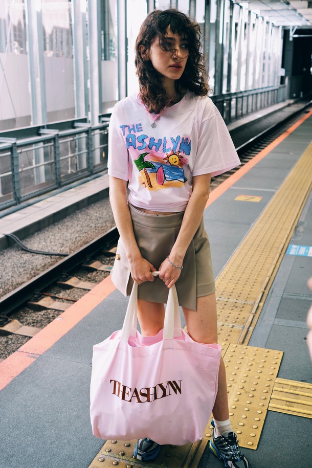 THE ASHLYNN - 에코/캔버스백 - WEEKENDER CANVAS BAG_PINK