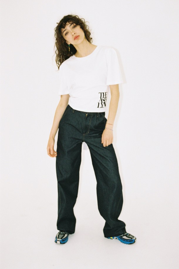 THE ASHLYNN - 반소매 티셔츠 - JANICE TIE BACK T SHIRT_WHITE