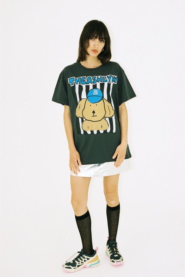 THE ASHLYNN - 반소매 티셔츠 - BLUE CAP PAM T SHIRT