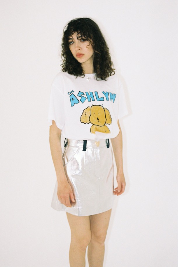 THE ASHLYNN - 반소매 티셔츠 - NAKED PAM GRAPHIC T SHIRT_WHITE