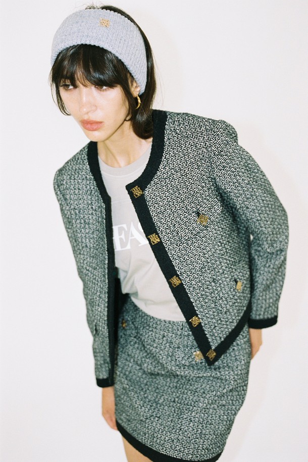 THE ASHLYNN - 자켓 - ODETTE CROP TWEED JACKET