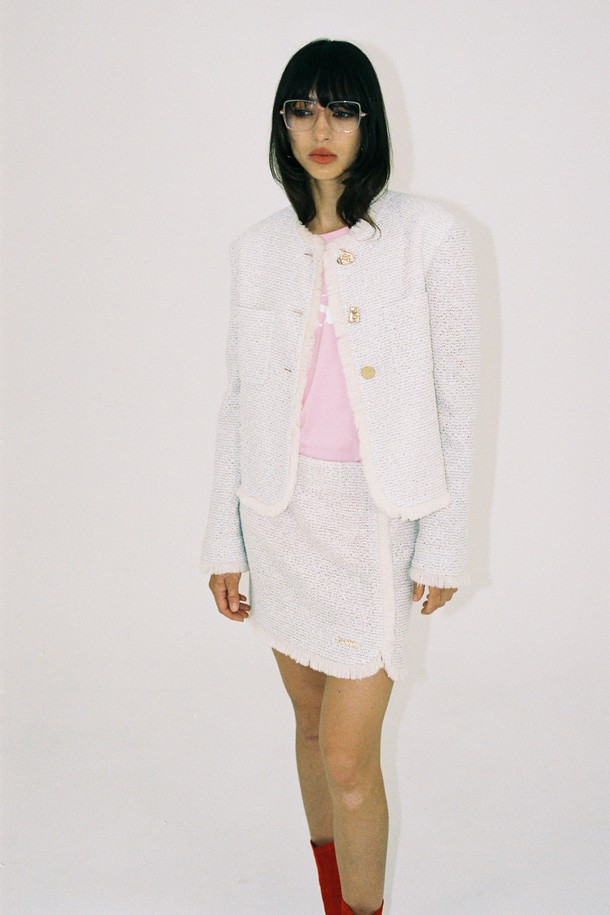 THE ASHLYNN - 자켓 - JENNIE TWEED JACKET_IVORY