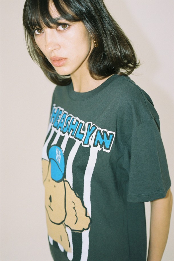 THE ASHLYNN - 반소매 티셔츠 - BLUE CAP PAM T SHIRT