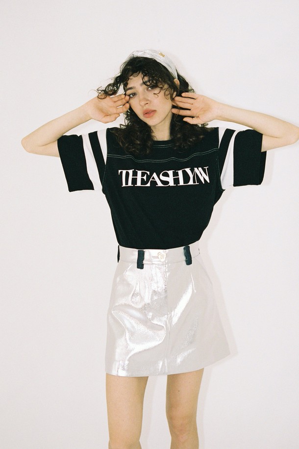 THE ASHLYNN - 셔츠 - BASEBALL LOGO T SHIRT_BLACK