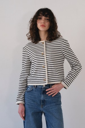 LINDSAY STRIPE CARDIGAN