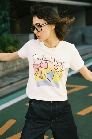 BOWY RIBBON T SHIRT_CREAM