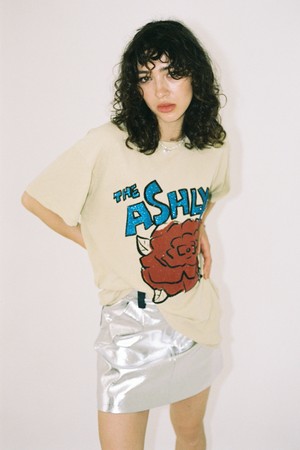 ROSEE GLITTER OVERSIZED T SHIRT_YELLOW