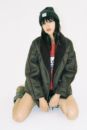 KIARA WOOL SHEARLING JACKET_BROWN