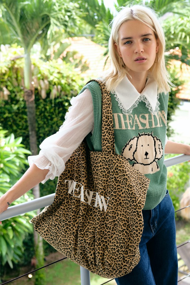 THE ASHLYNN - 여성 가방 - WEEKENDER BIG CANVAS BAG II LEOPARD