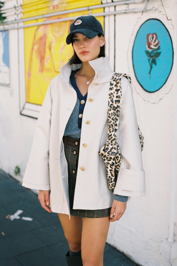 THE ASHLYNN - 자켓 - ADEL OVERSIZED SAFARI JACKET_CREAM