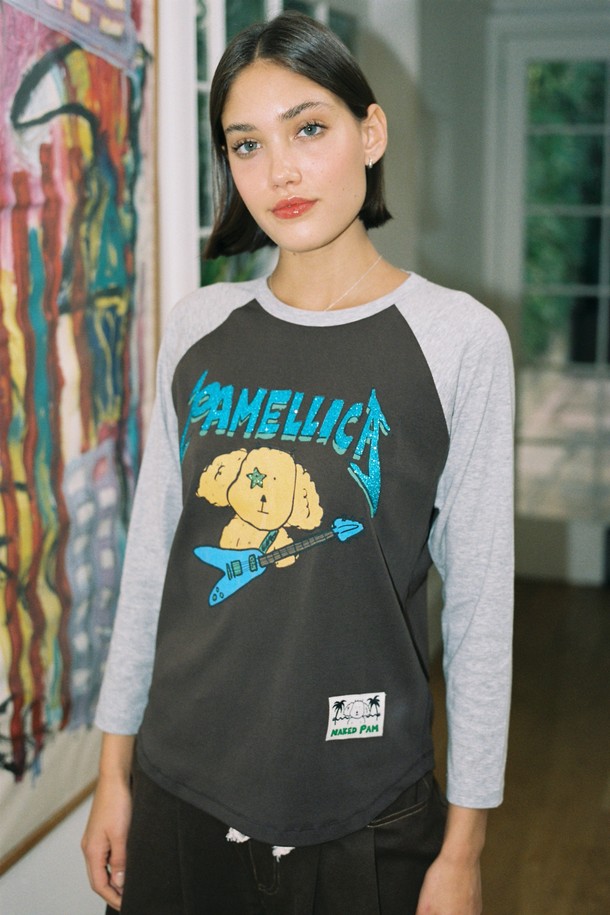 THE ASHLYNN - 긴소매 티셔츠 - PAMELLICA RAGLAN T SHIRT_BROWN (2 SIZES)