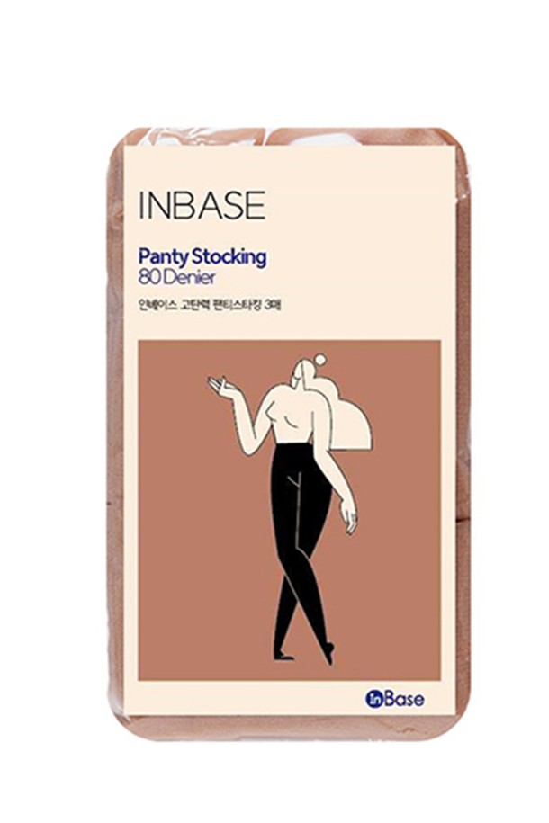 InBase - 양말 - 인베이스 쫀쫀 고탄력 넉넉한 길이 팬티스타킹 80D