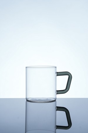 [비젼글래스] 내열유리 컬러머그W 그레이 305ml
