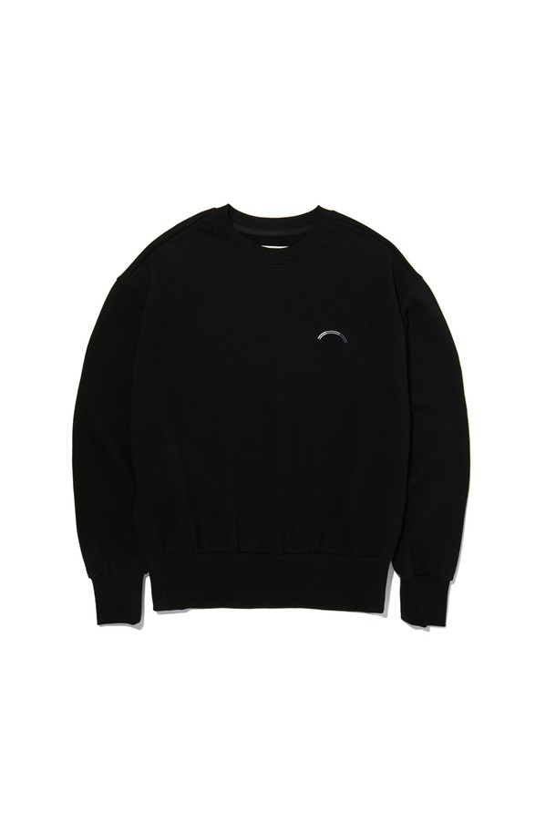 BRIAN Berry - 긴소매 티셔츠 - [BRIAN Berry] VOLUME ARC SWEAT SHIRT_BLACK