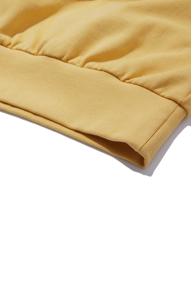 BRIAN Berry - 긴소매 티셔츠 - [BRIAN Berry] VOLUME ARC SWEAT SHIRT_MUSTARD