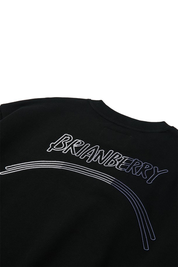 BRIAN Berry - 긴소매 티셔츠 - [BRIAN Berry] VOLUME ARC SWEAT SHIRT_BLACK