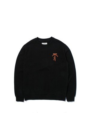 [BRIAN Berry] SPORTS LOGO SWEAT SHIRT_BLACK