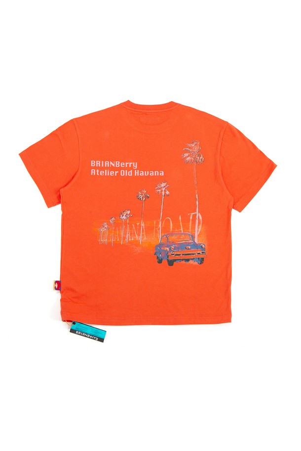 코오롱스포츠- -[BRIAN Berry] GRANMA GRAPHIC TEE_B/ORANGE