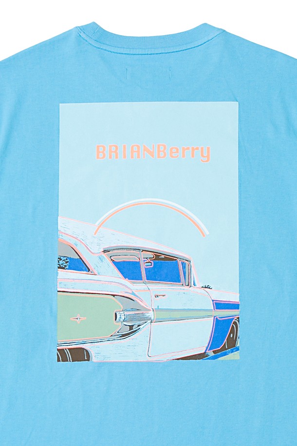 코오롱스포츠- -[BRIAN Berry] PONTIAC GRAPHIC TEE_S/BLUE