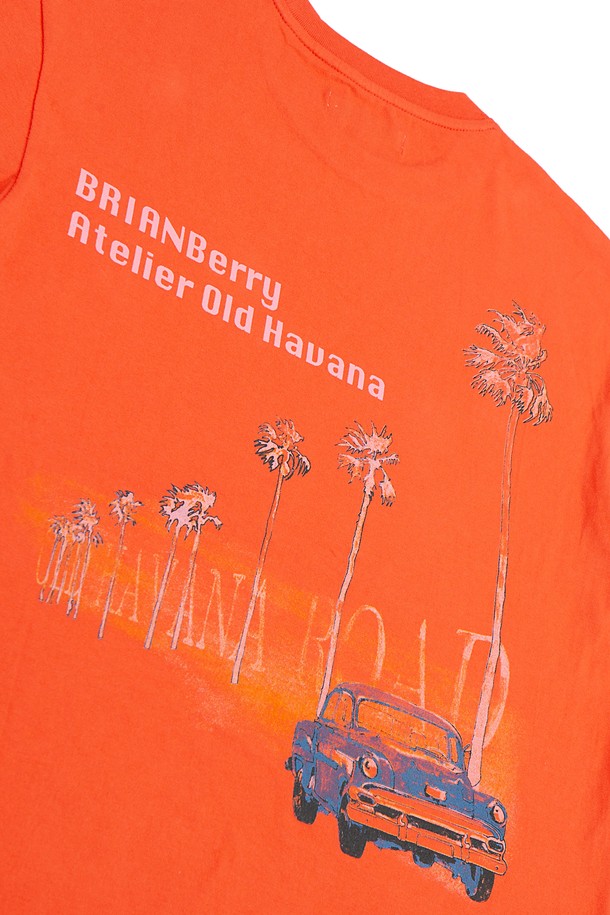 코오롱스포츠- -[BRIAN Berry] GRANMA GRAPHIC TEE_B/ORANGE