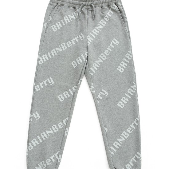 [BRIAN Berry] JACE LOGO PANTS_HEATHER GREY