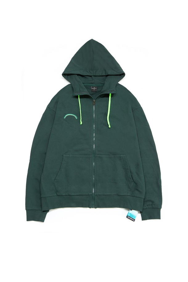 BRIAN Berry - 긴소매 티셔츠 - [BRIAN Berry] MABEL HOODIE JACKET_DARK GREEN