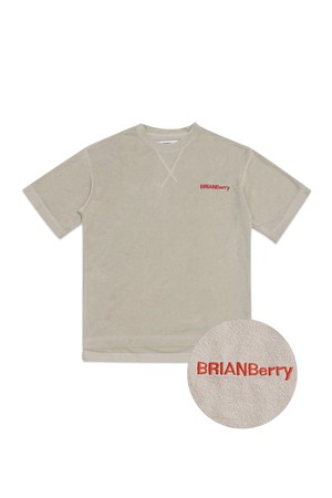 [BRIAN Berry] BRAINY SUMMER HALF TEE_MONSOON GREY