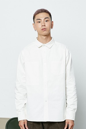 HIDDEN POCKET SHIRT_white (man)