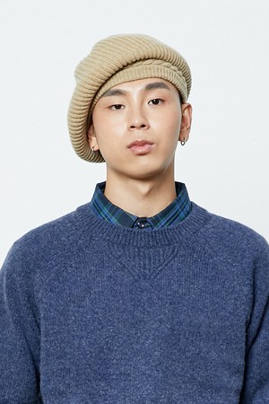 KNIT BERET_beige (man)