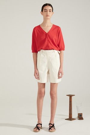 STRING SHORT PANTS_Ivory