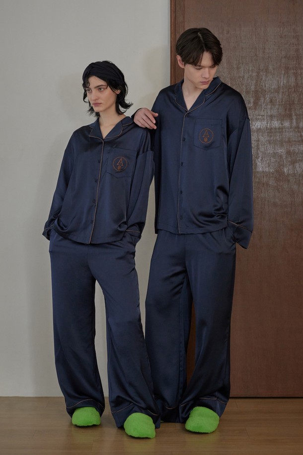 atempo - 홈웨어 - [4차 리오더]CLASSIC ROUND PAJAMA SET_wild navy