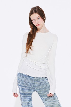 WOOL SLIM T-SHIRT_White