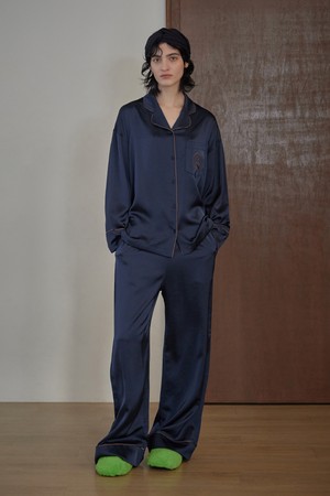 [4차 리오더]CLASSIC ROUND PAJAMA SET_wild navy