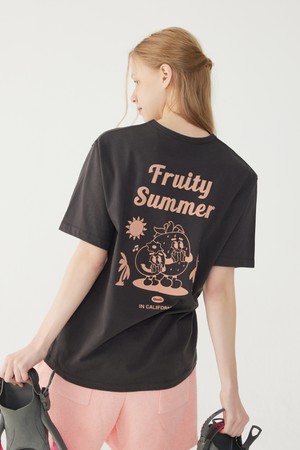 [23SS] FRUITY SUMMER T-SHIRT_Charcoal