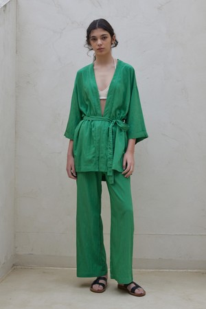 CLASSIC SHORT ROBE_green