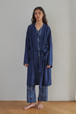 CLASSIC LONG ROBE_cold navy (women)