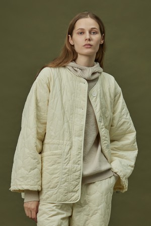 QUILTING PADDING JACKET_ivory (women)