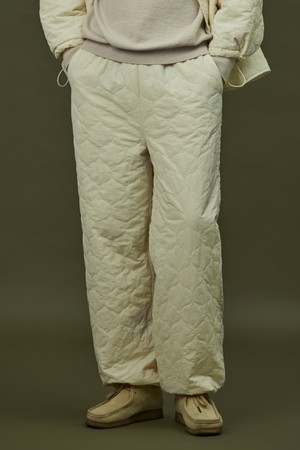 QUILTING PADDING PANT_ivory (men)