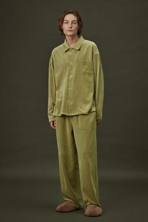 VELOUR PAJAMA SET_mild green (men)