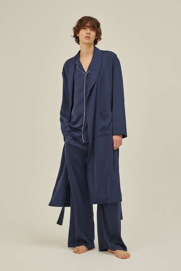 atempo - 언더웨어 - CLASSIC LONG ROBE_royal navy (men)