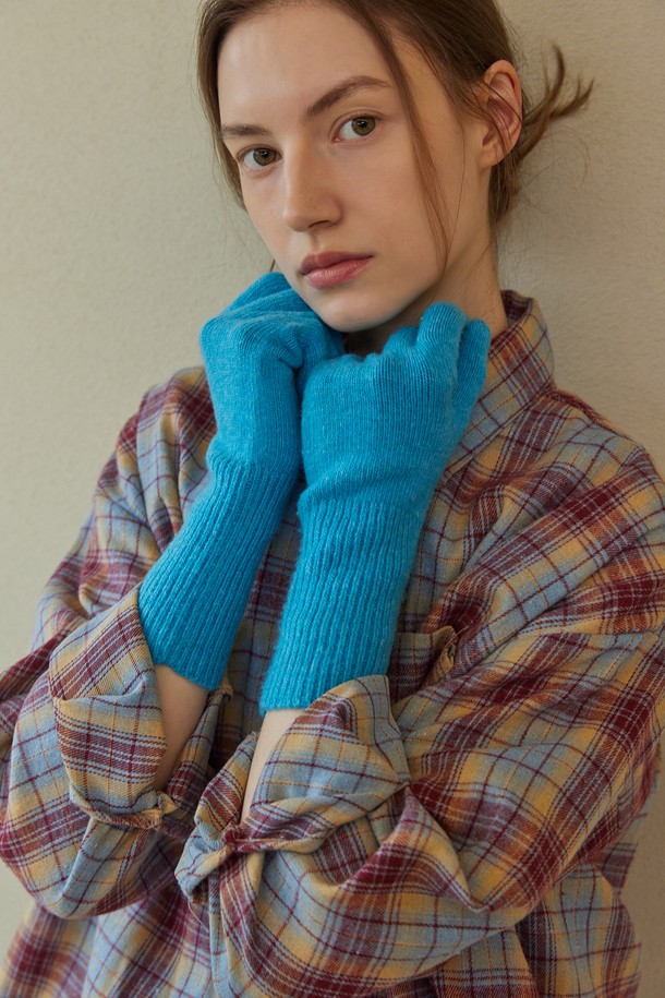 atempo - 장갑 - WOOL KNIT GLOVES_pure blue