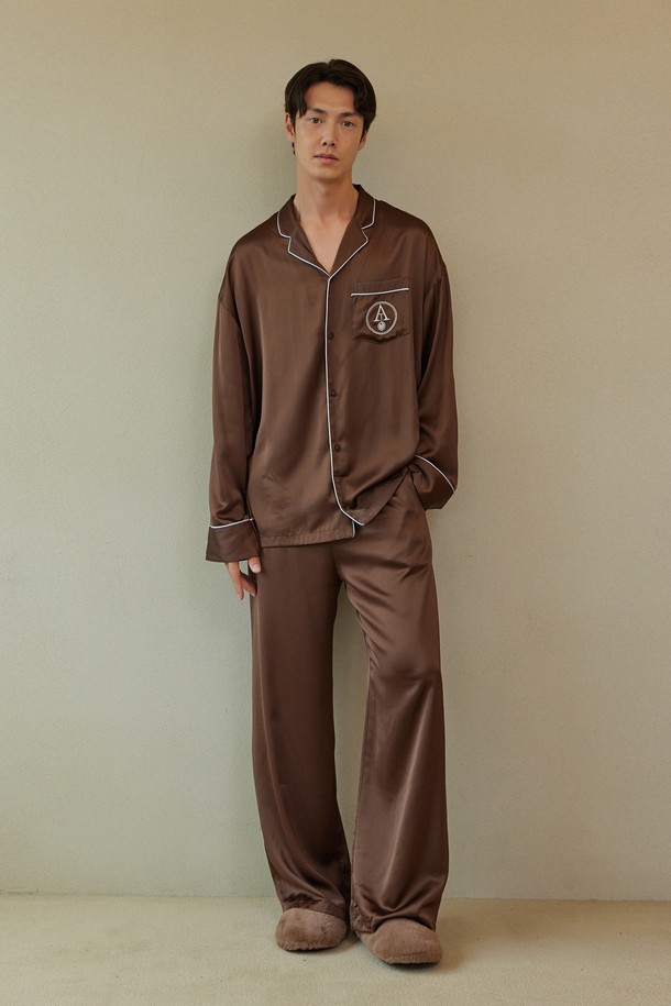 atempo - 언더웨어 - CLASSIC PAJAMA SET_ chocolate