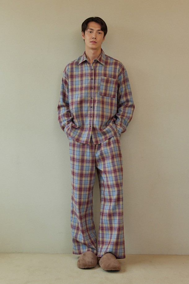 atempo - 언더웨어 - FIRST PAJAMA SET_whisper check (men)