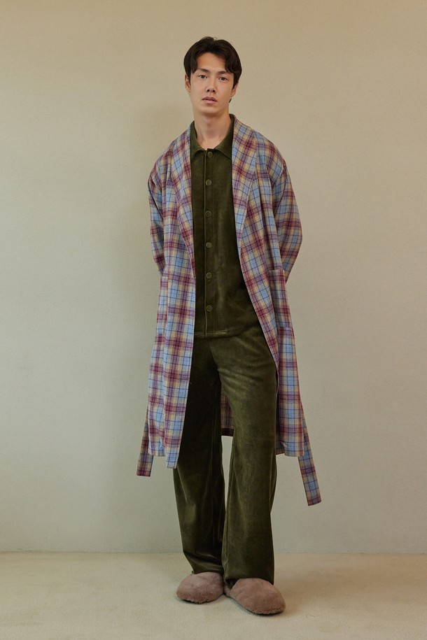 atempo - 가디건 - CLASSIC LONG ROBE_whisper check (men)