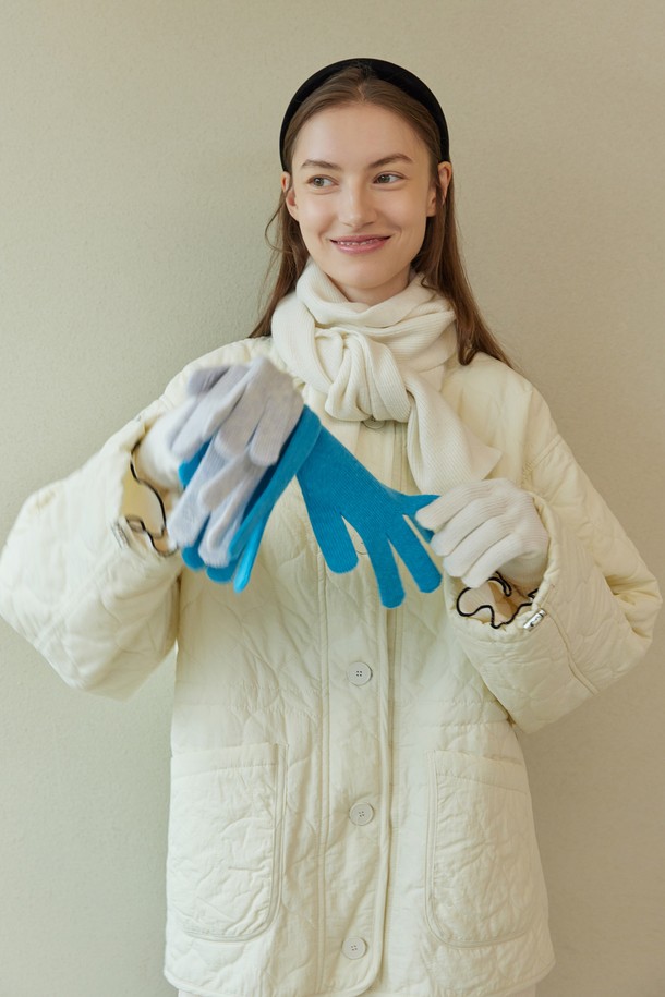 atempo - 홈웨어 - WOOL KNIT GLOVES_ivory