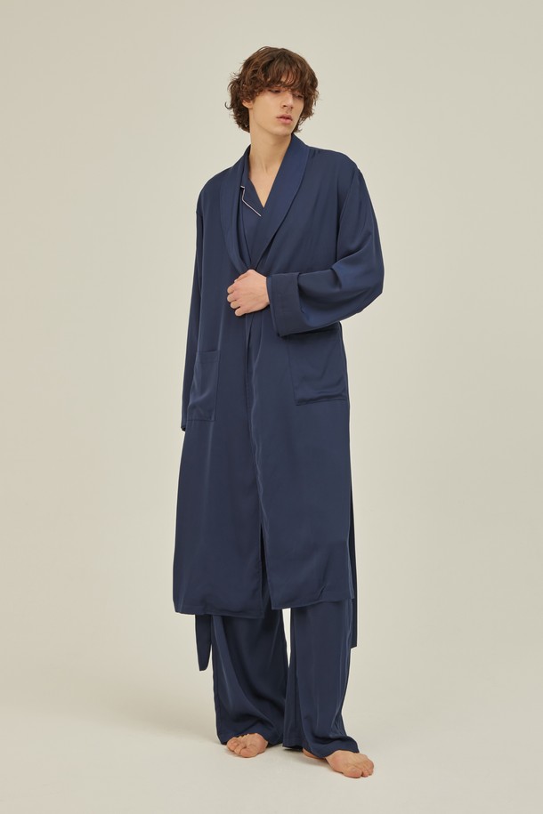 atempo - 언더웨어 - CLASSIC LONG ROBE_royal navy (men)